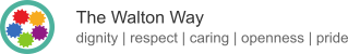 logo: The Walton Way: Dignity, Respect, Caring, Openness, Pride